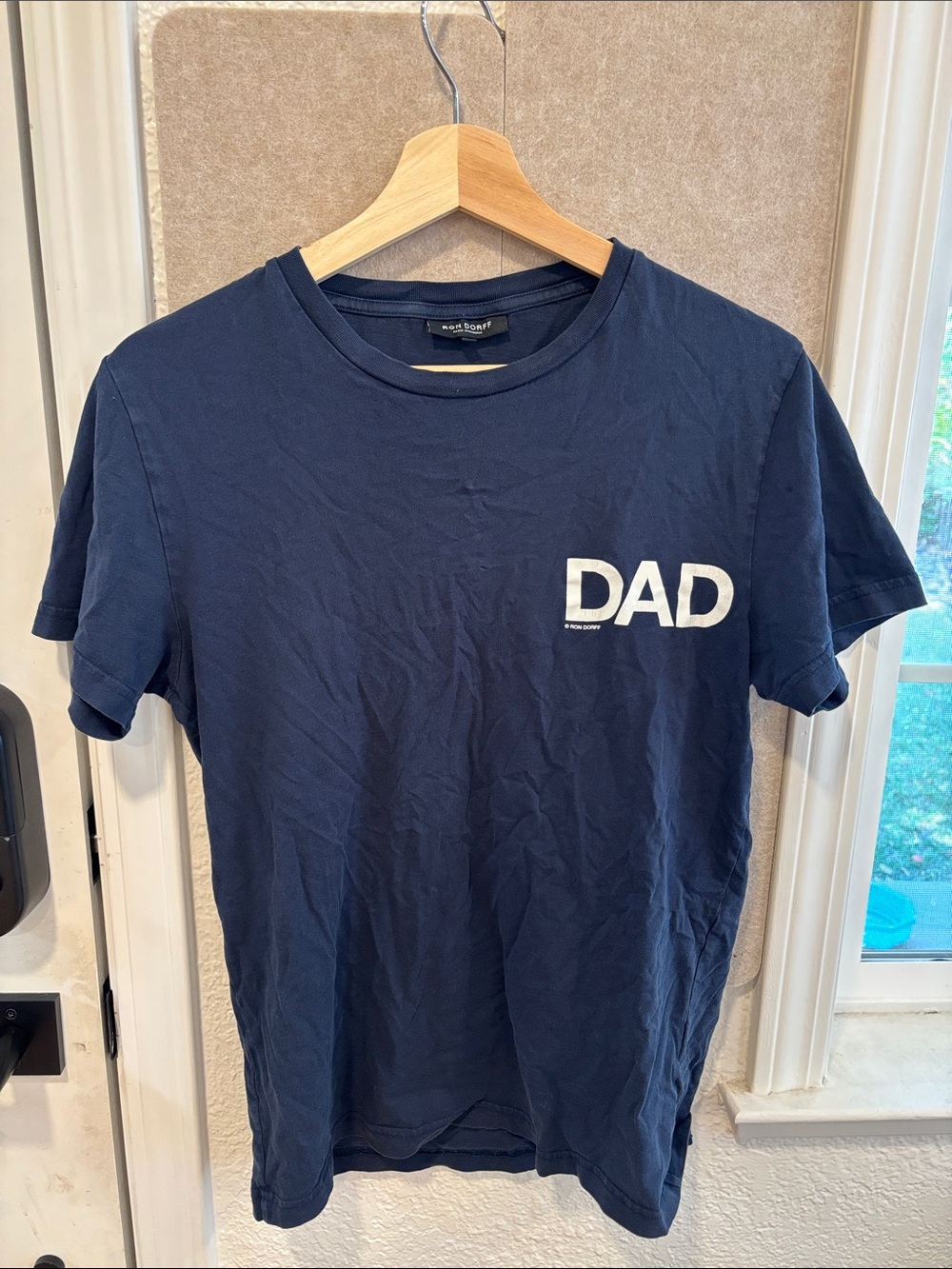 Men's Navy 'DAD' Graphic Tee - Casual Short Sleeve Shirt